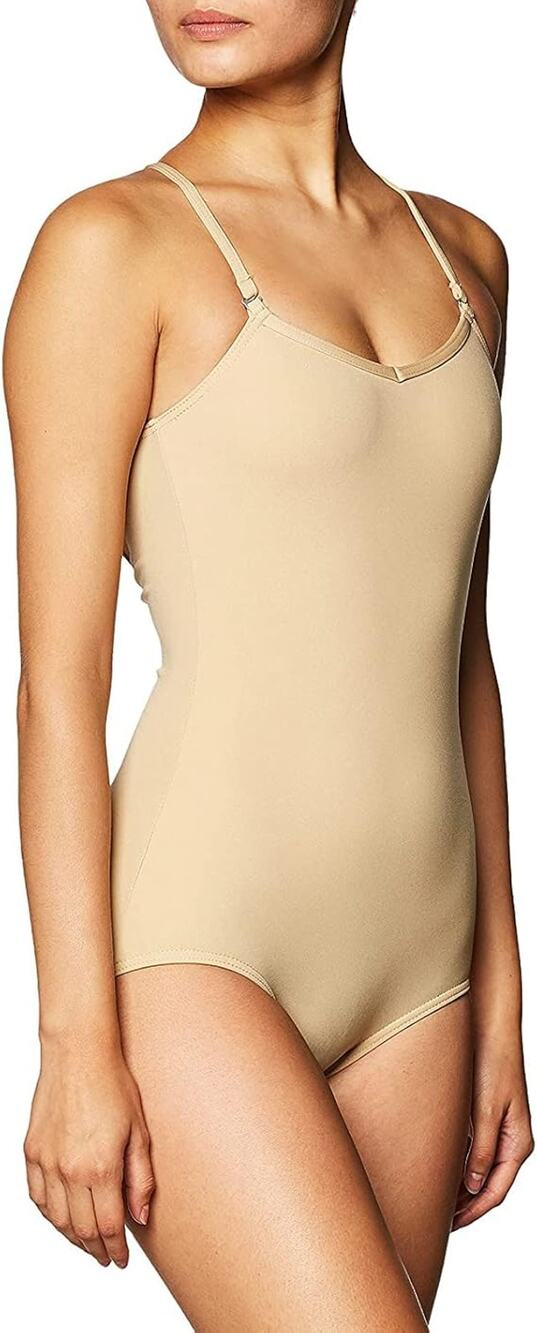 Capezio Women's Medium Nude Camisole Adjustable Straps Balletcore Leotard K14-7